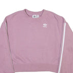 ADIDAS ORIGINALS Cropped Womens Sweatshirt Pink UK 4