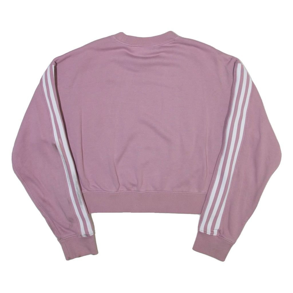 ADIDAS ORIGINALS Cropped Womens Sweatshirt Pink UK 4