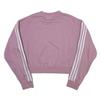 ADIDAS ORIGINALS Cropped Womens Sweatshirt Pink UK 4