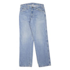 DICKIES Womens Jeans Blue Regular Straight Denim Medium W32 L32 Cotton Blend Zip