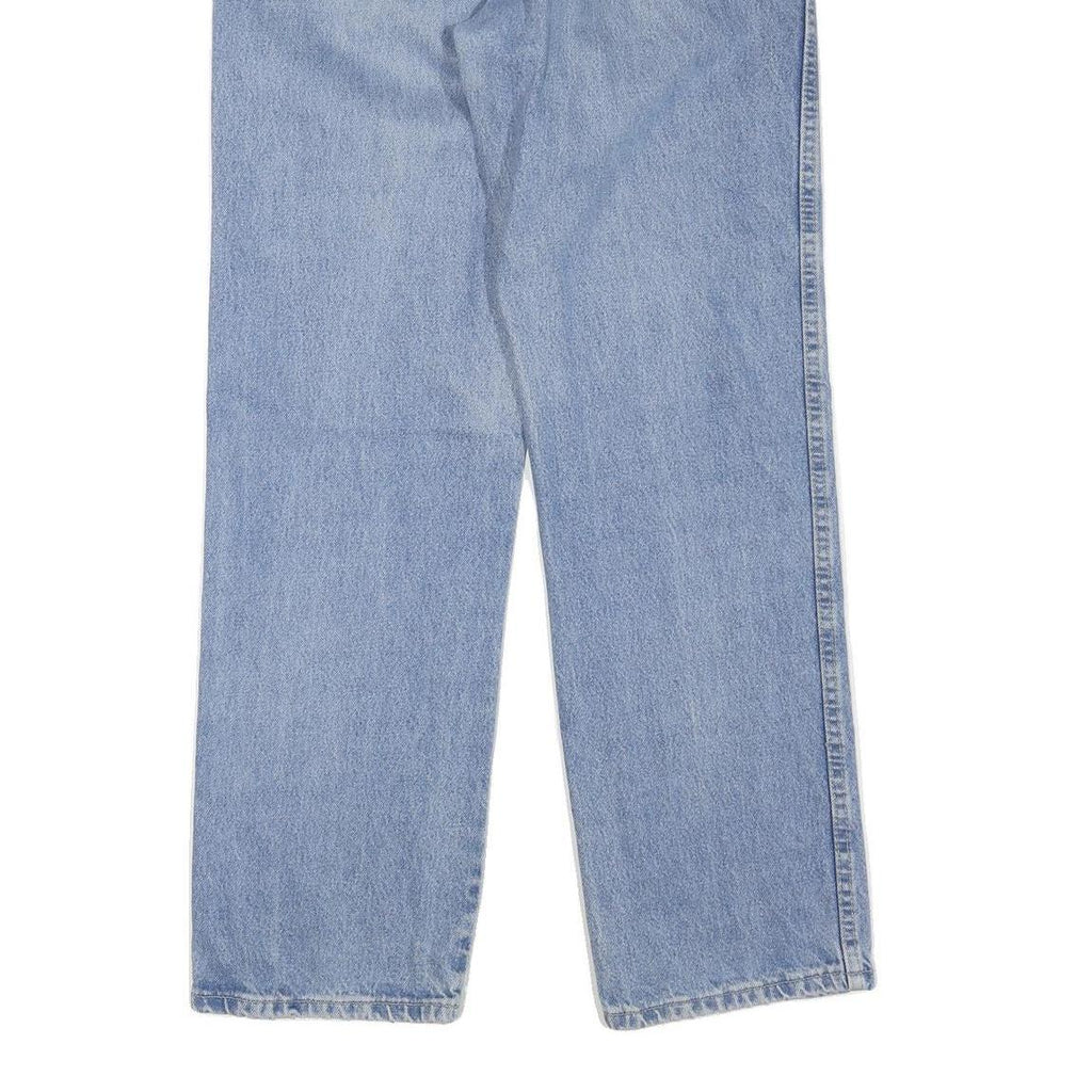 DICKIES Womens Jeans Blue Regular Straight Denim Medium W32 L32 Cotton Blend Zip