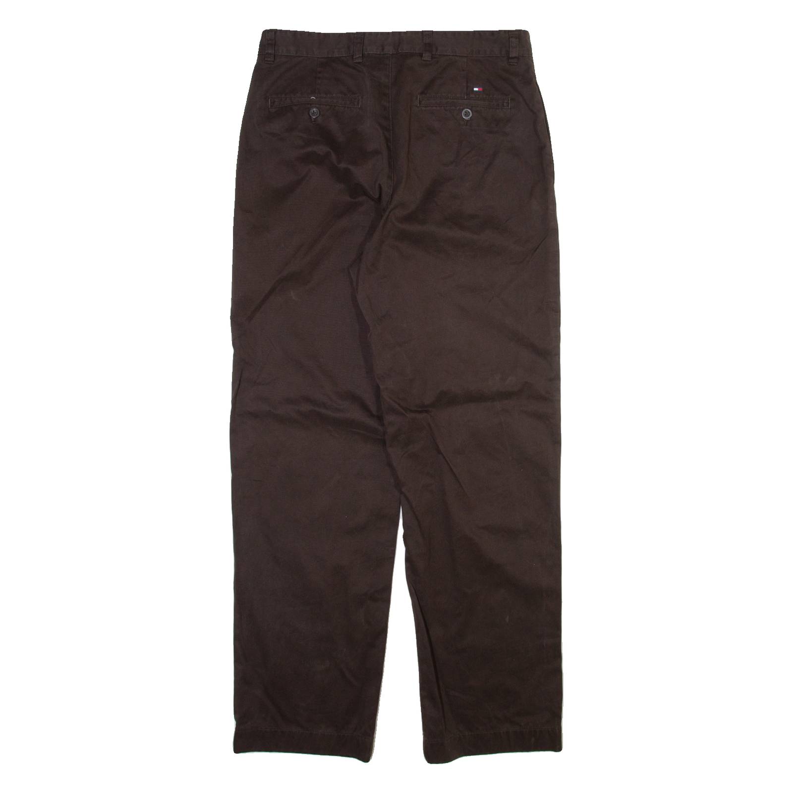 TOMMY HILFIGER Mens Trousers Brown Regular Straight W31 L32