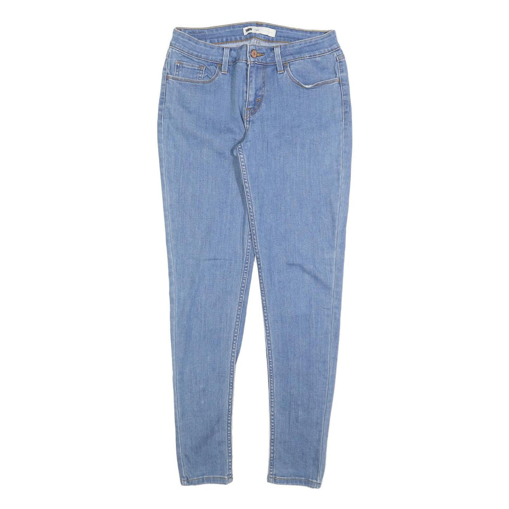 LEVI'S Womens Slim Blue Denim Slim Jeans W29 L30 Classic Fit Zip Closure
