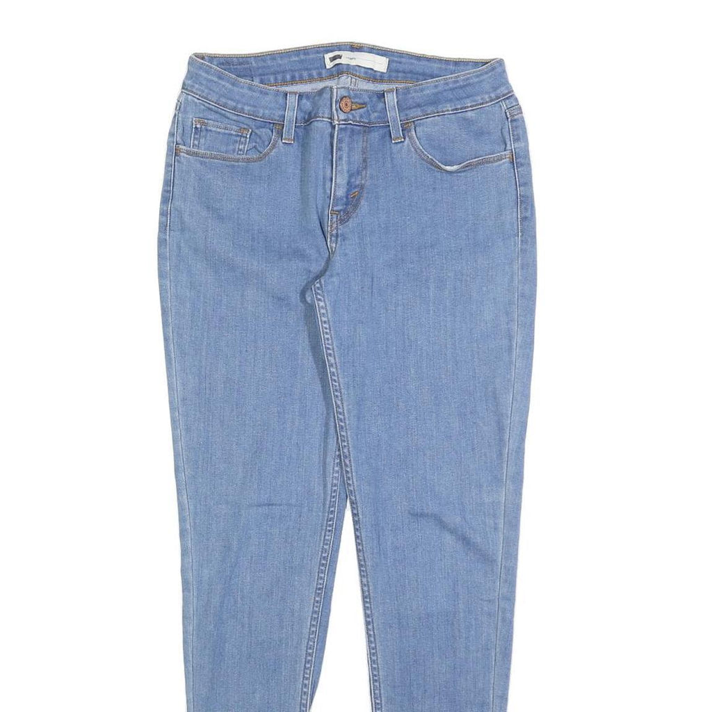 LEVI'S Womens Slim Blue Denim Slim Jeans W29 L30 Classic Fit Zip Closure