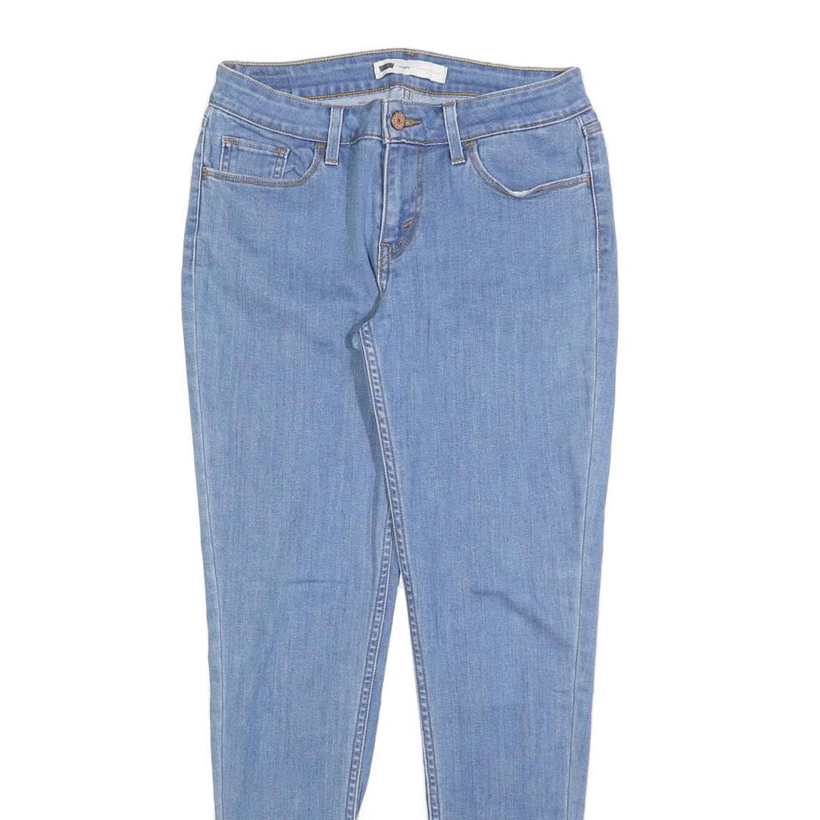 LEVI'S Womens Slim Blue Denim Slim Jeans W29 L30 Classic Fit Zip Closure