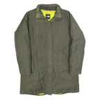 THE NORTH FACE Womens Green Coat L Polyester Blend Plain Zip Outdoor Jacket