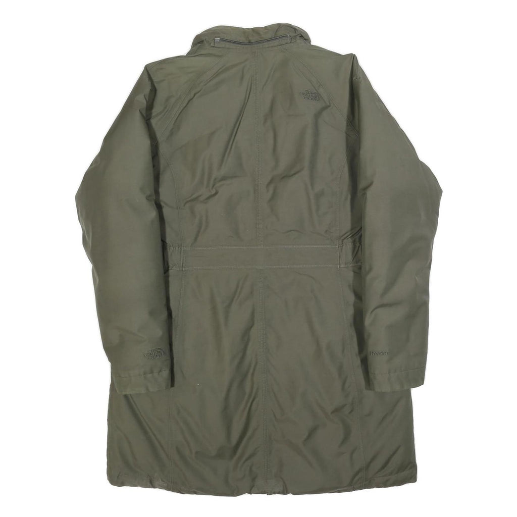 THE NORTH FACE Womens Green Coat L Polyester Blend Plain Zip Outdoor Jacket