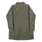 THE NORTH FACE Womens Green Coat L Polyester Blend Plain Zip Outdoor Jacket