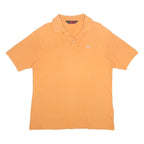KAPPA Mens Orange Short Sleeve Plain M Cotton Polo Shirt Classic Casual
