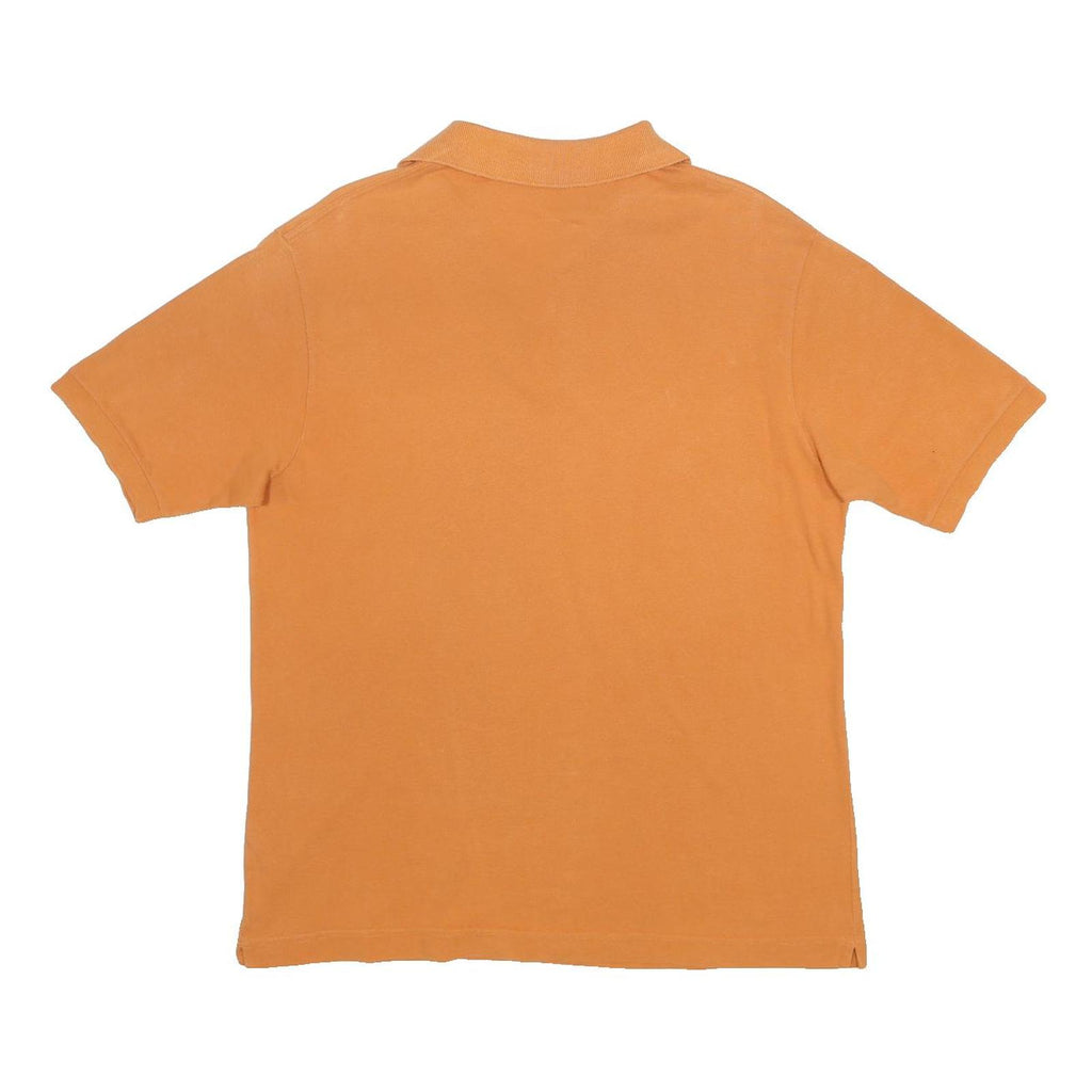 KAPPA Mens Orange Short Sleeve Plain M Cotton Polo Shirt Classic Casual