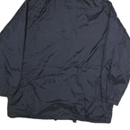 DICKIES Mens Navy Blue Hooded Zip Jacket L Polyester Plain Lightweight Durable