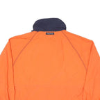 NAUTICA Mens Orange & Navy Zip Jacket M Polyester Blend Plain Lightweight Casual
