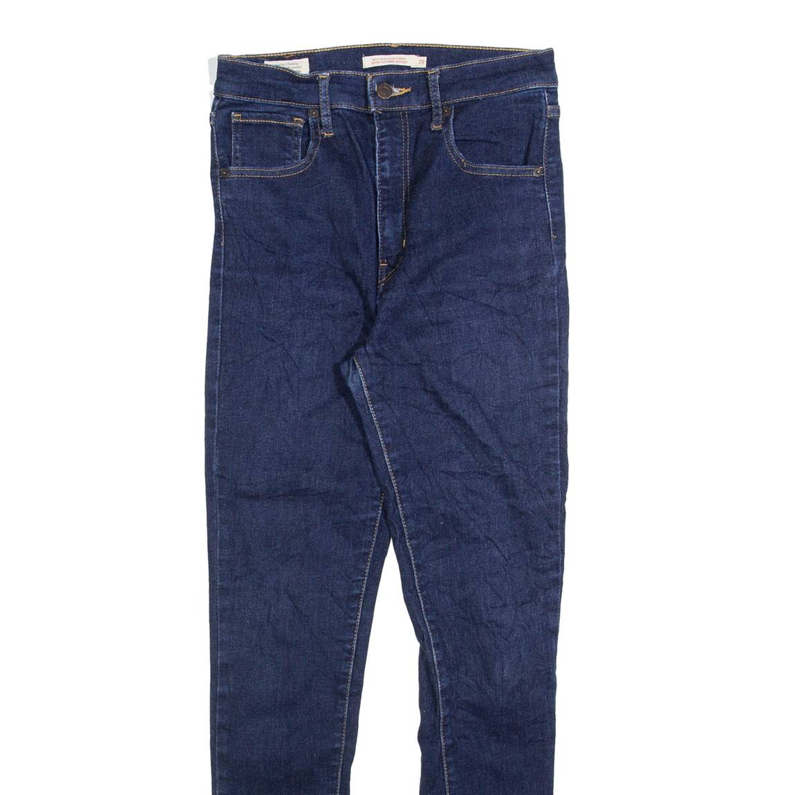 LEVI'S Mile High Big E Womens Jeans Blue Slim Skinny W26 L29