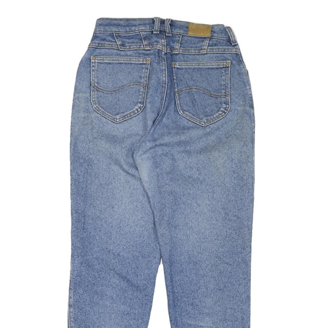 LEE Mens Jeans Blue Regular Straight Denim Light W38 L30 Classic Fit Zip Closure