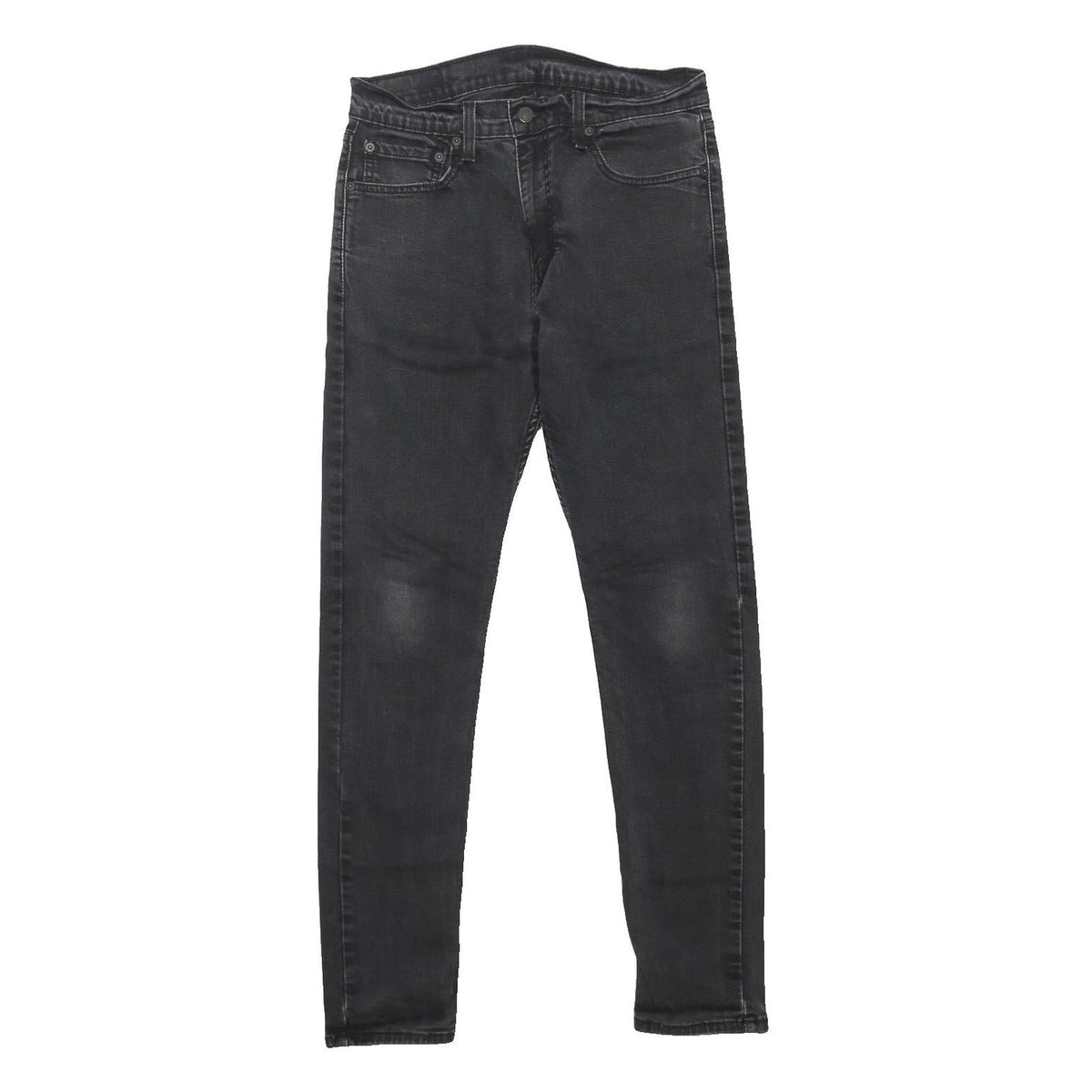 LEVI'S 512 Tapered Mens Jeans Black Regular Tapered Denim Medium W31 L31 Button