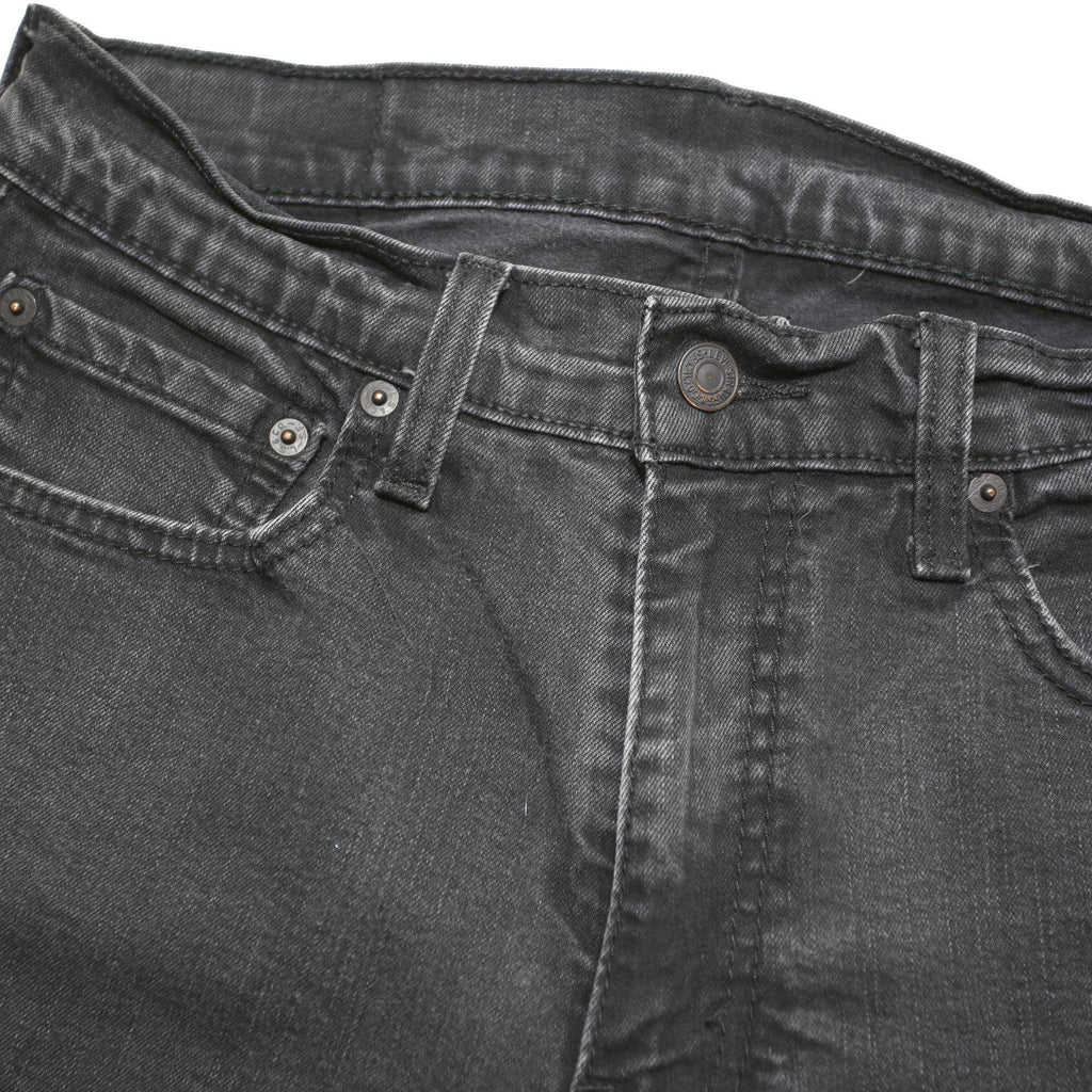 LEVI'S 512 Tapered Mens Jeans Black Regular Tapered Denim Medium W31 L31 Button