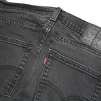 LEVI'S 512 Tapered Mens Jeans Black Regular Tapered Denim Medium W31 L31 Button