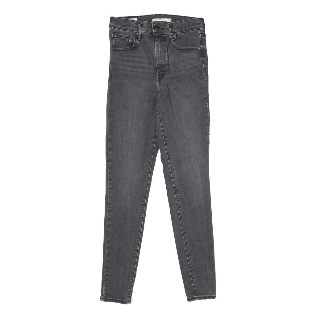 LEVI'S Mile High Super Skinny Big E Womens Jeans Black Slim Skinny Denim W28 L30