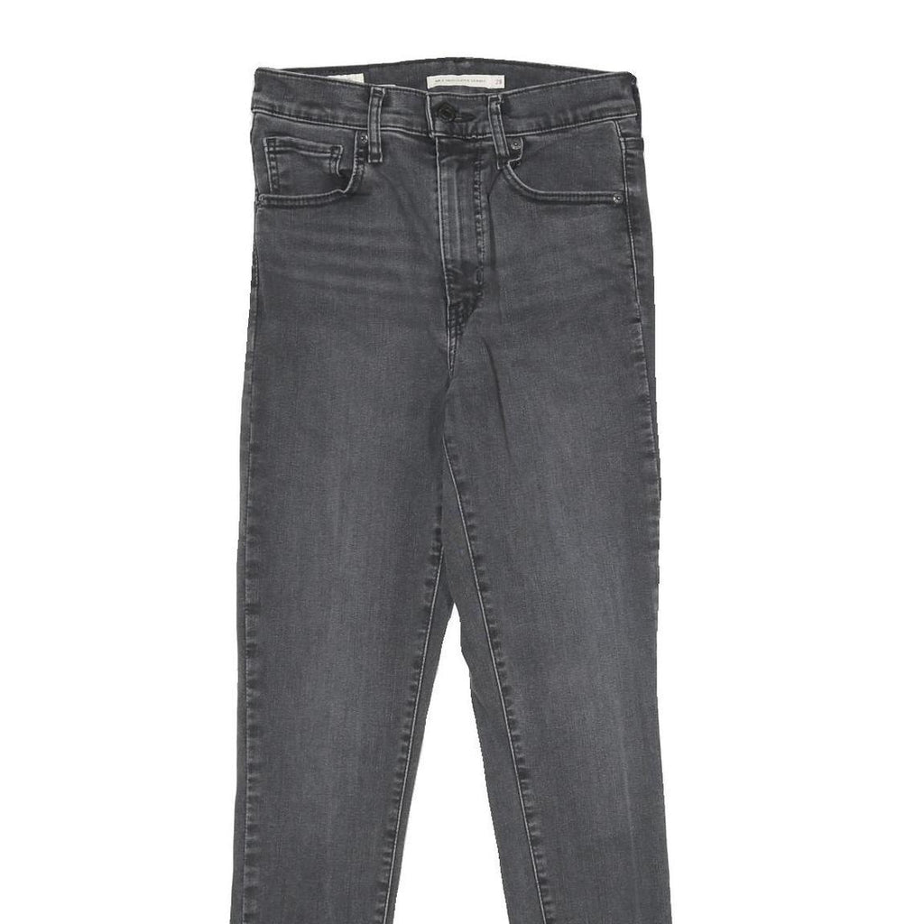 LEVI'S Mile High Super Skinny Big E Womens Jeans Black Slim Skinny Denim W28 L30