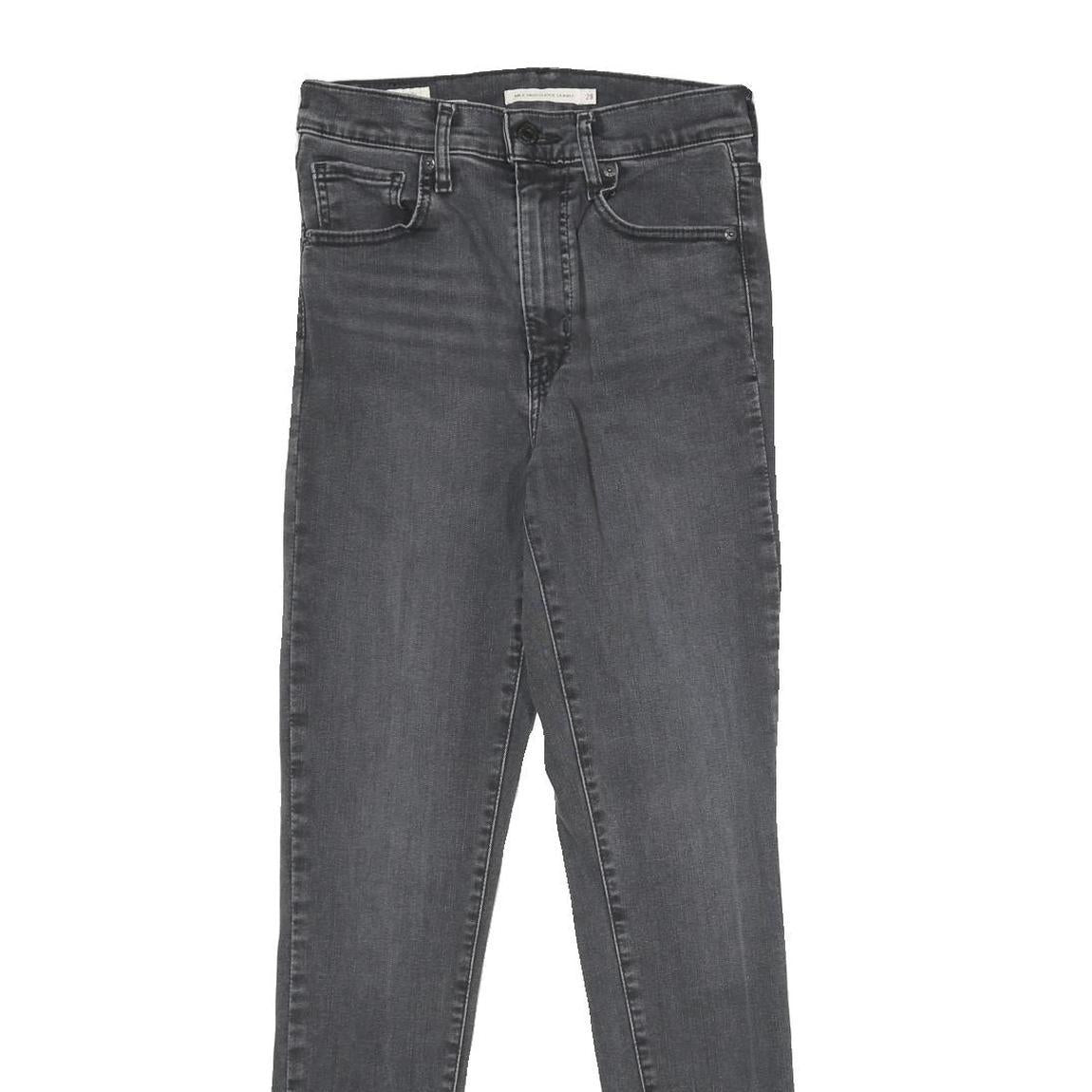 LEVI'S Mile High Super Skinny Big E Womens Jeans Black Slim Skinny Denim W28 L30