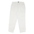 DOCKERS Mens Cotton Blend White Regular Straight Trousers W32 L30 Classic Fit