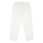 DOCKERS Mens Cotton Blend White Regular Straight Trousers W32 L30 Classic Fit