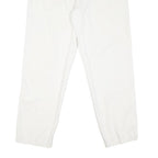 DOCKERS Mens Cotton Blend White Regular Straight Trousers W32 L30 Classic Fit