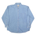 HIGH SIERRA Mens Blue Denim Shirt XL Button-Down Collar Long Sleeve Casual