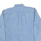 HIGH SIERRA Mens Blue Denim Shirt XL Button-Down Collar Long Sleeve Casual