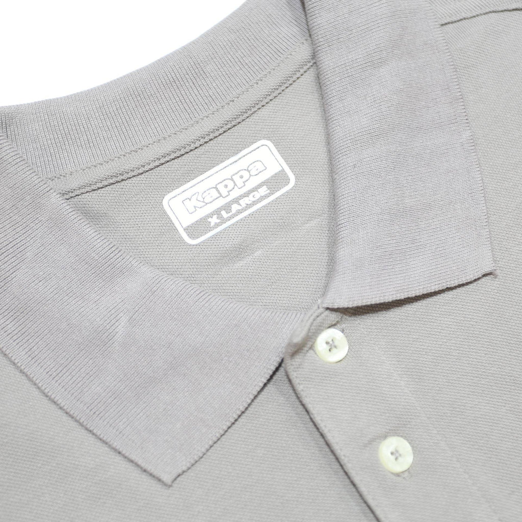 KAPPA Mens Grey Polo Shirt Cotton XL Short Sleeve Classic Fit Sports Casual