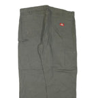 DICKIES Mens Grey Regular Fit Straight Denim Jeans W40 L30 Workwear Zip Closure