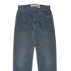 LEVI'S Womens Cotton Blend Blue Regular Straight Trousers W32 L34 Relaxed Fit