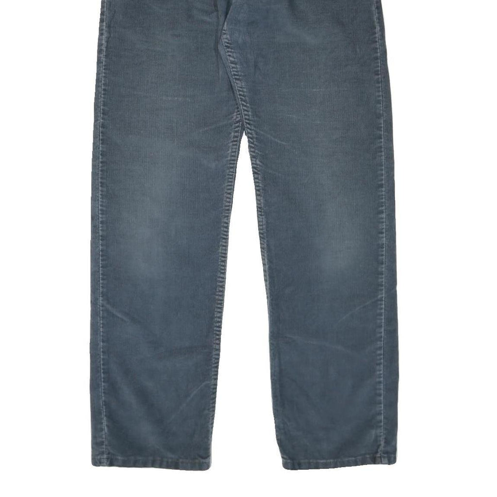 LEVI'S Womens Cotton Blend Blue Regular Straight Trousers W32 L34 Relaxed Fit
