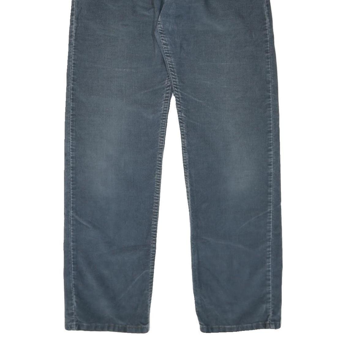 LEVI'S Womens Cotton Blend Blue Regular Straight Trousers W32 L34 Relaxed Fit