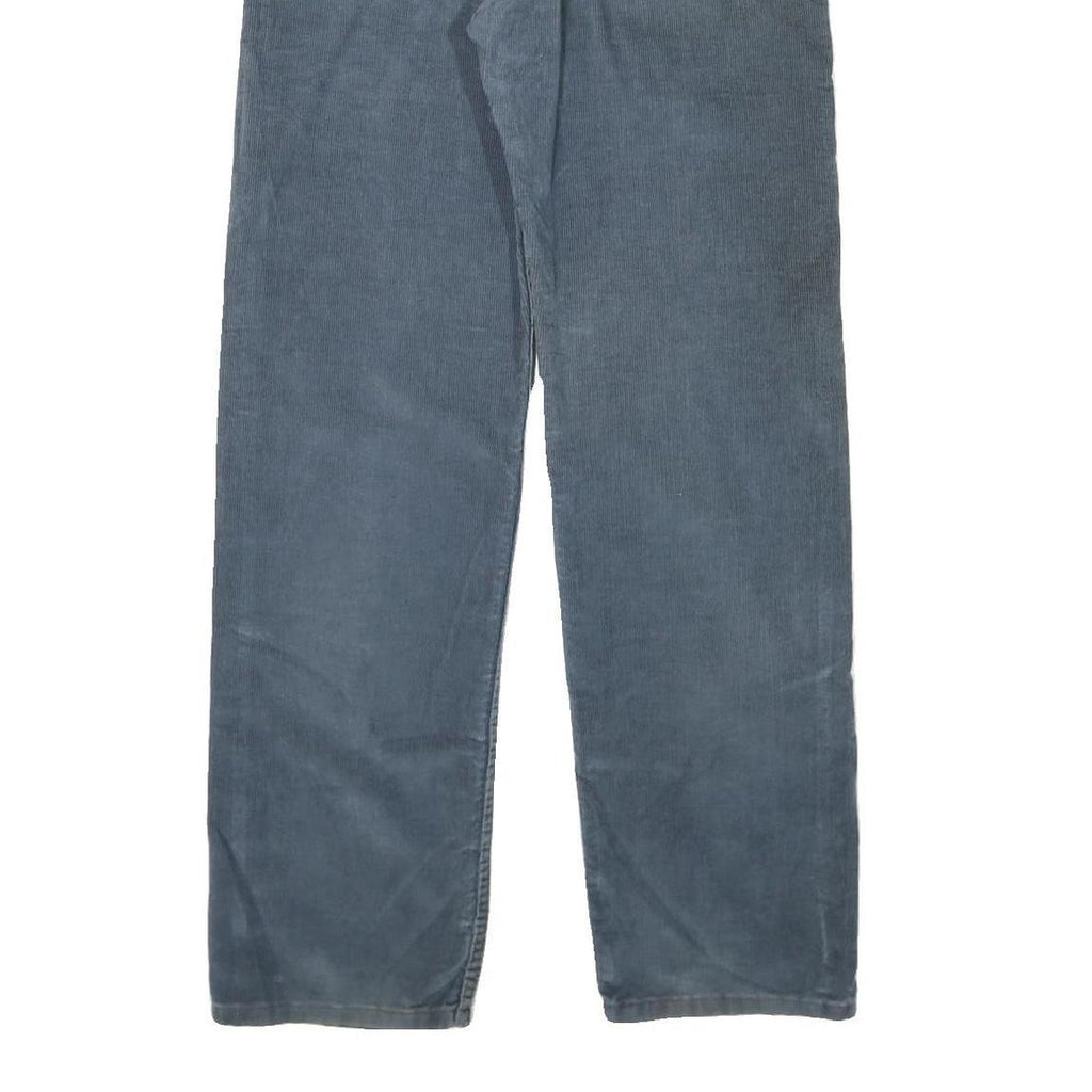 LEVI'S Womens Cotton Blend Blue Regular Straight Trousers W32 L34 Relaxed Fit