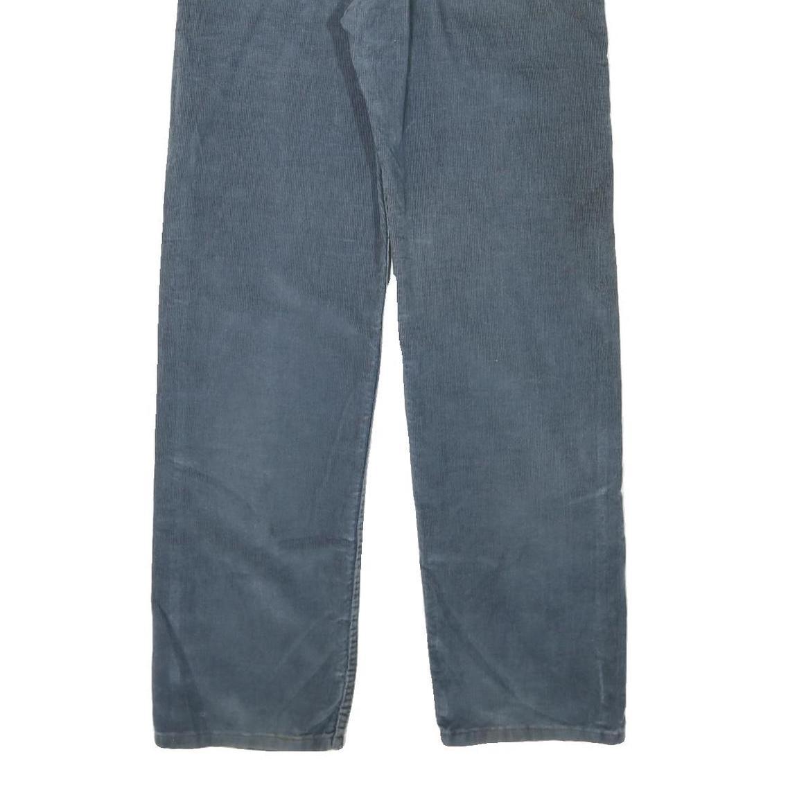 LEVI'S Womens Cotton Blend Blue Regular Straight Trousers W32 L34 Relaxed Fit