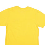 ADIDAS Mens Yellow Fearless Graphic T-Shirt L Short Sleeve Crew Neck Cotton