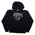 GILDAN Jserra Blackout Mens Black Hoodie USA M