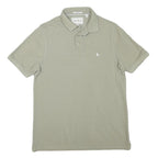 JACK WILLS Mens Green Short Sleeve Plain S Cotton Blend Polo Shirt Classic Fit