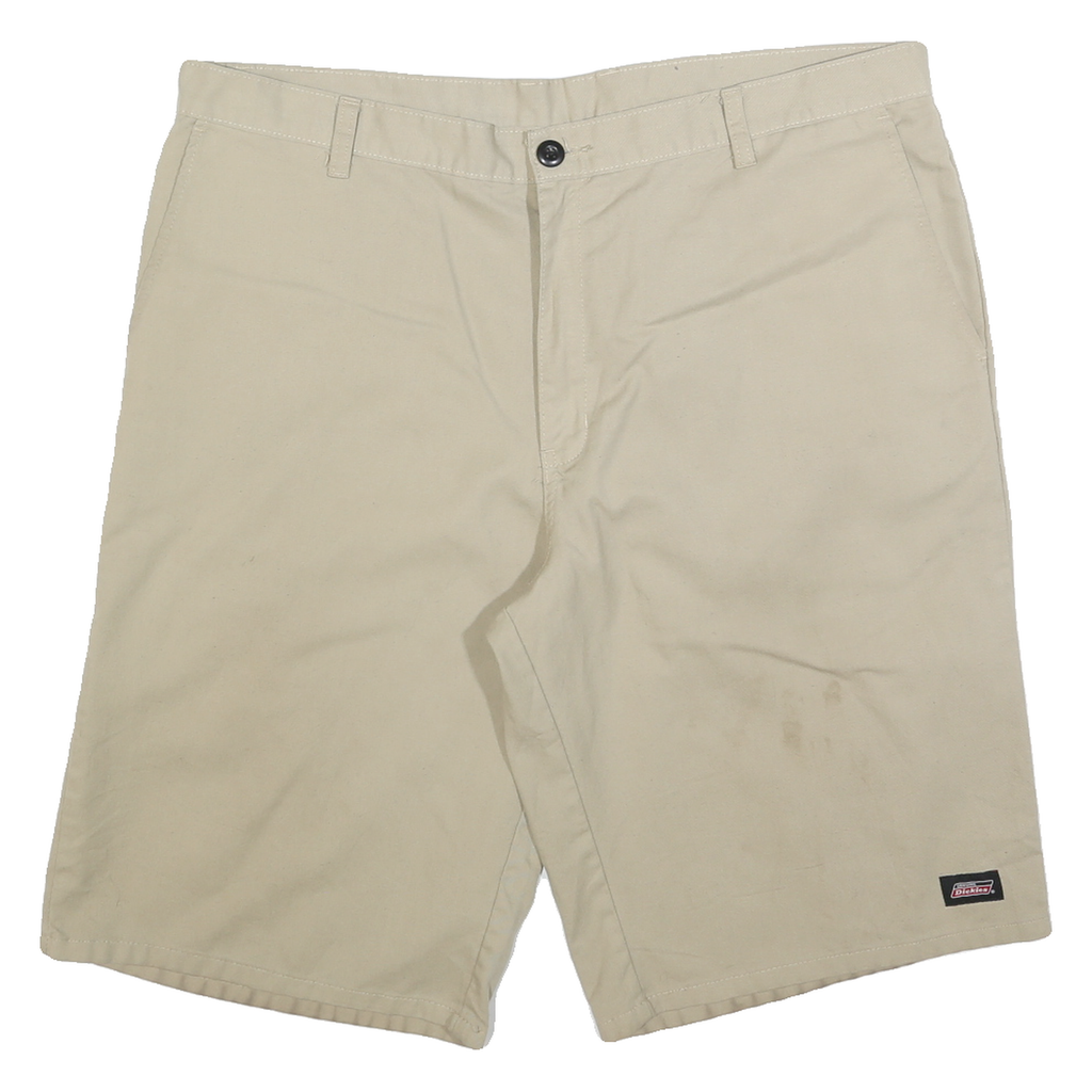 DICKIES Mens Shorts Beige Casual XL W40 Cotton Blend Workwear Chino