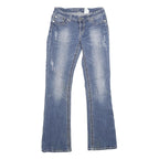 WAREHOUSE ONE Womens Jeans Blue Regular Bootcut Denim Medium W27 L32 Stylish