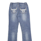 WAREHOUSE ONE Womens Jeans Blue Regular Bootcut Denim Medium W27 L32 Stylish