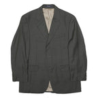 LAUREN RALPH LAUREN Mens Grey Wool Blend Jacket M Button Plain Classic Formal