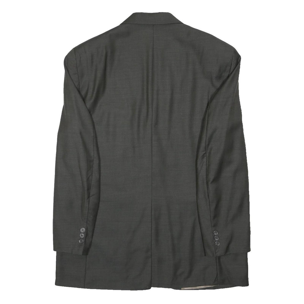 LAUREN RALPH LAUREN Mens Grey Wool Blend Jacket M Button Plain Classic Formal