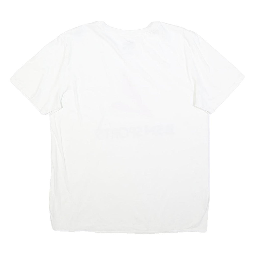 NIKE Mens White BSN Sports Graphic T-Shirt L Short Sleeve Crew Neck