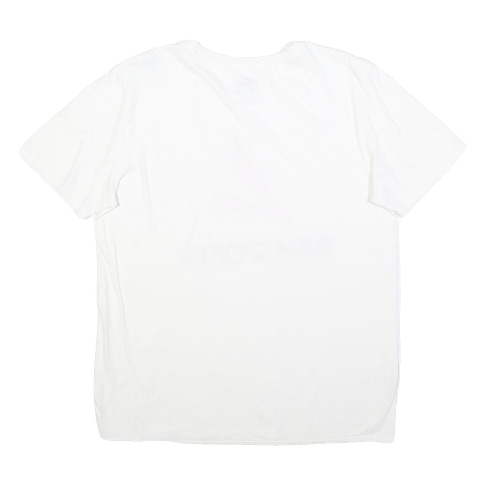 NIKE Mens White BSN Sports Graphic T-Shirt L Short Sleeve Crew Neck