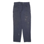DICKIES Mens Blue Regular Fit Straight Denim Jeans W36 L34 Workwear Utility