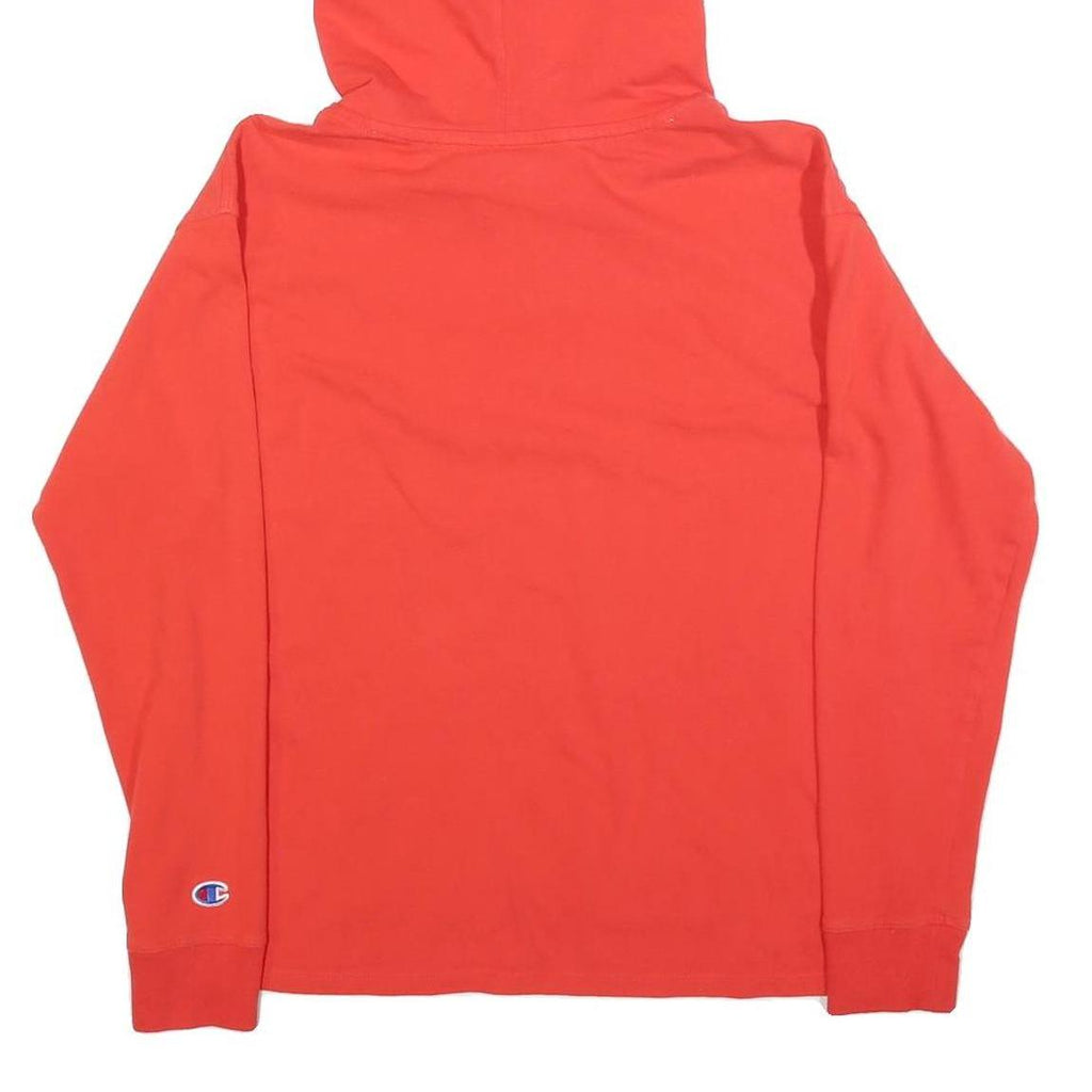 CHAMPION Mens Red Pullover Hoodie S Cotton Blend Casual Sportswear