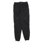 FB SISTER Womens Black Slim Cargo Style Trousers W26 L28 Polyester Blend Zip