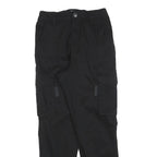 FB SISTER Womens Black Slim Cargo Style Trousers W26 L28 Polyester Blend Zip